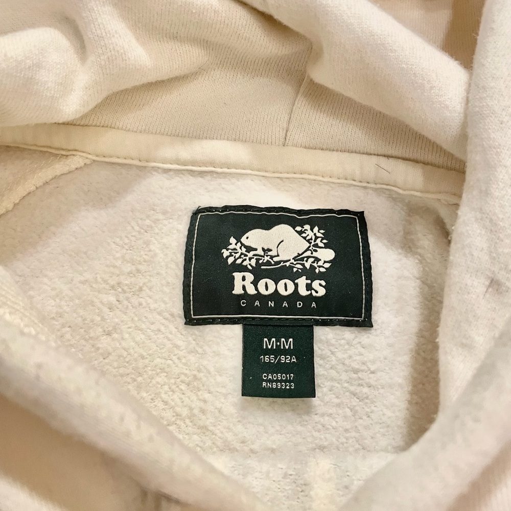 Roots Whistler Canada Hoodie Limited Green Suede Beige - Picture 4 of 5